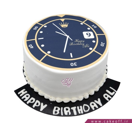 کیک تصویری - کیک ساعت - کیک وقت طلاست | کیک آف